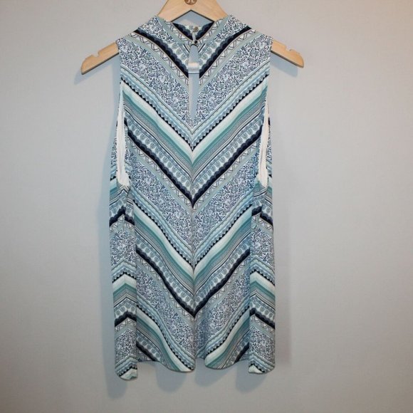 WHBM Sleeveless Printed Choker Top HW7807 - Picture 5 of 9